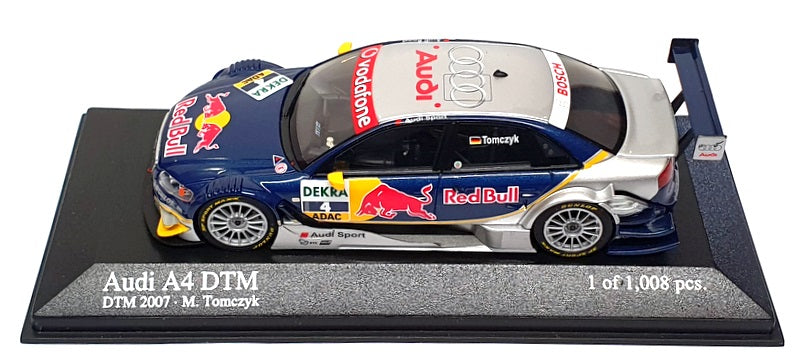 Minichamps 1/43 Scale 400 071704 - Audi A4 #4 DTM 2007 - Blue/Silver