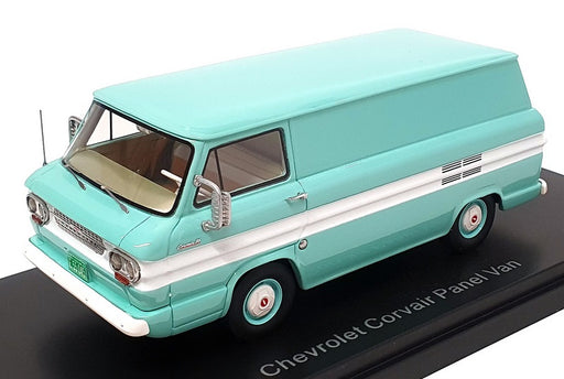 Neo 1/43 Scale NEO46527 - Chevrolet Corsair Panel Van - Lt Turquoise/White