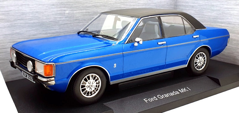 Model Car Group 1/18 Scale MCG18468 Ford Granada MK I Met. Blue / Matt Black RHD