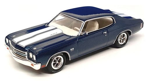 Matchbox 1/43 Scale DYM38236 - 1970 Chevrolet Chevelle - Blue/White Stripes