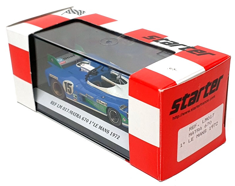 Starter 1/43 Scale LM017 - Matra 670 #15 Winner Le Mans 1972 - Blue