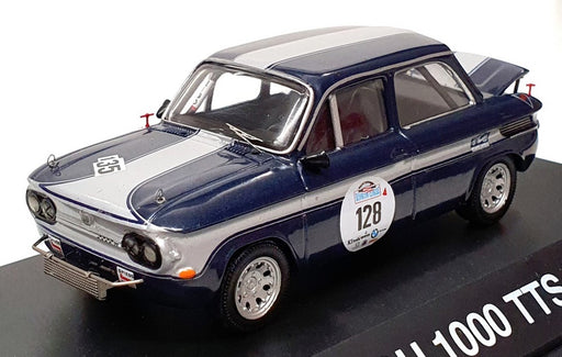 Schuco 1/43 Scale 02287 - NSU 1000 TTS Rennversion #128 - Blue/Silver