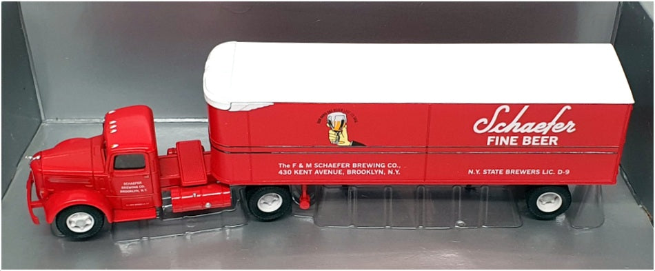 Corgi 1/50 Scale 50702 - Mack LJ Semi Fruehauf Container (Schaefer Brewing Co)