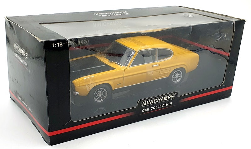 Minichamps 1/18 Scale Diecast 150 089070 - '70 Ford Capri RS 2600 - Yellow/Black