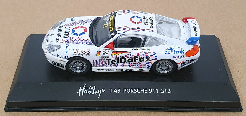 DCC (Hamleys) 1/43 Scale 681940 - Porsche 911 GT3 Race Car #21 Kelleners - White