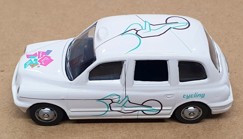 Corgi 1/64 Scale #24 Cycling - LTI TX1 Taxi London Olympics 2012 - White