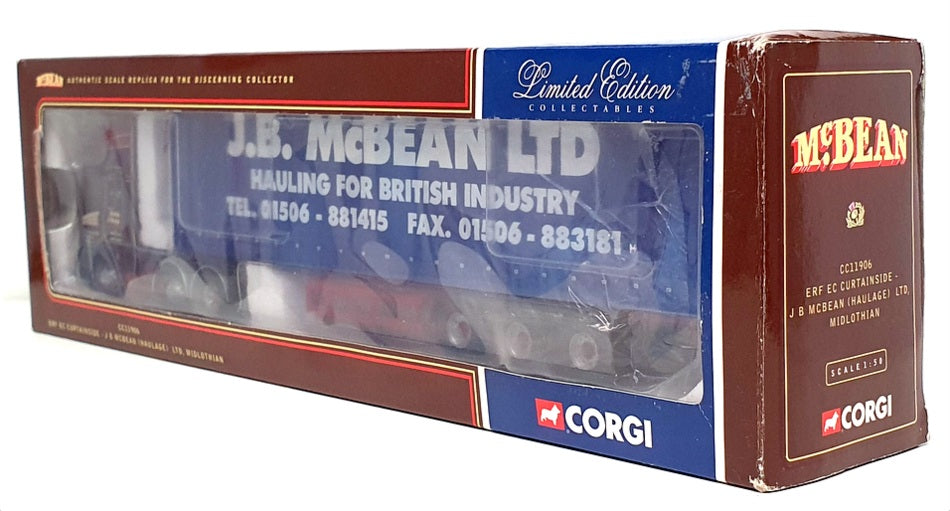 Corgi 1/50 Scale CC11906 - ERF EC Cutrainside Truck - JB McBean Ltd.