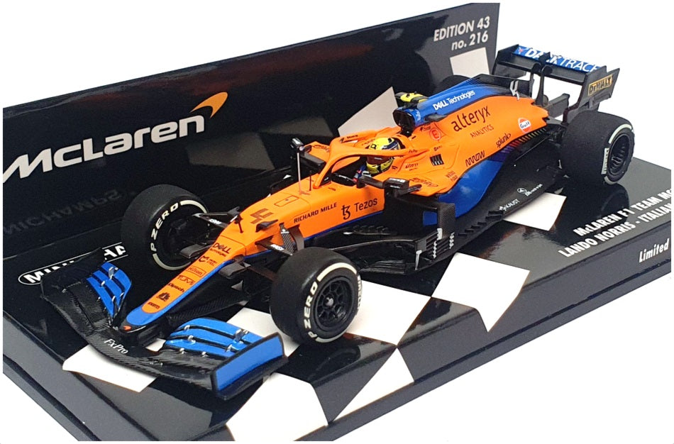 Minichamps 1/43 Scale 537 215804 - F1 McLaren MCL35M Italian GP 2021 Norris