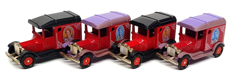 Corgi 74403 - The Royal Cameo Collection Set Of 4 Vans - Red