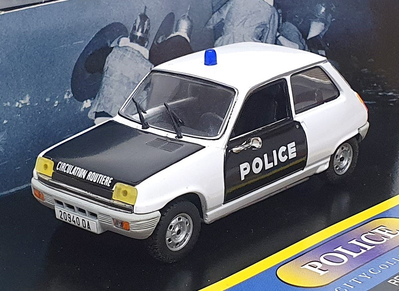 City Models 1/43 Scale CP C99001 - Renault 5 TS Police De Paris - White/Black