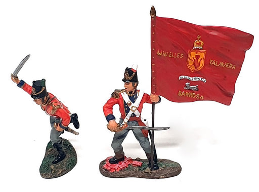 Britains 54mm 00149 - Waterloo British Coldstream Guards Command Set