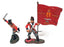 Britains 54mm 00149 - Waterloo British Coldstream Guards Command Set