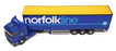 Corgi 1/50 Scale 76402 - Scania Curtainside Truck Norfolk Line - Blue