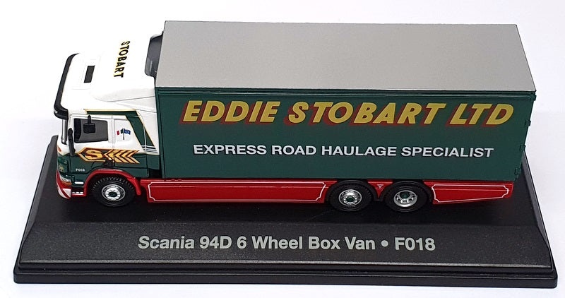 Oxford Diecast 1/76 Scale STOB028 - Scania 94D 6 Wheel Box Van Eddie Stobart Ltd