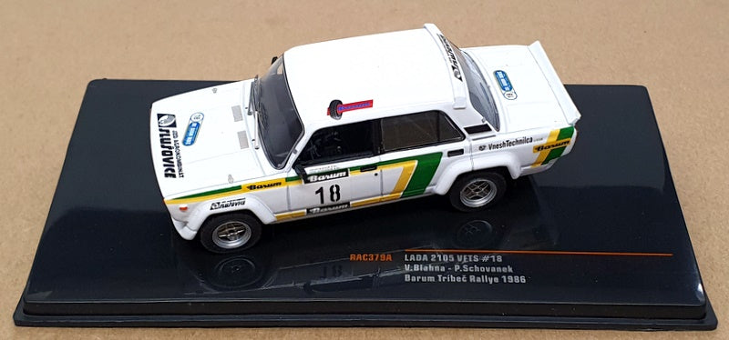 Ixo 1/43 Scale RAC379A - Lada 2105 VFTS #18 Barum Tribec Rally 1986