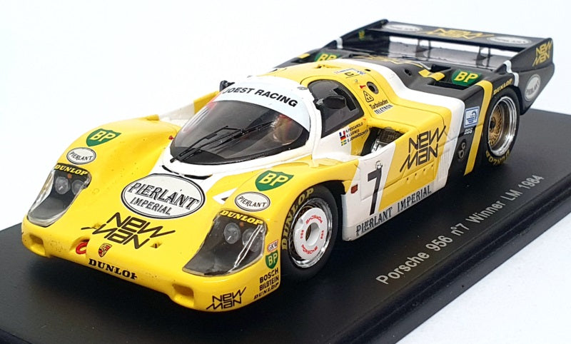 Spark 1/43 Scale S0998 - Porsche 956 #7 Winner Le Mans 1984 - Yellow/Black