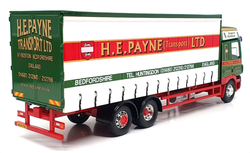 Corgi 1/50 Scale CC13618 - DAF CF Curtainside Lorry (HE Payne) Green/White/Red