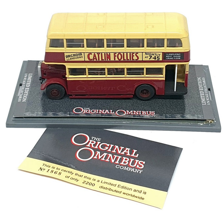 Corgi 1/76 Scale OM43901 Guy Arab Utility Bus Llandudno & Colwyn Bay Cream/D Red