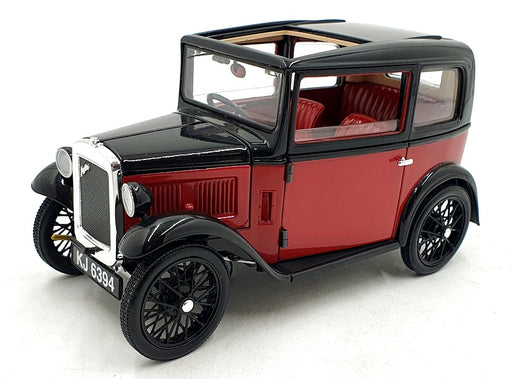 Ricko 1/18 Scale Diecast DC21125L - Austin 7 De Luxe Saloon 1932 - Red/Black