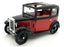 Ricko 1/18 Scale Diecast DC21125L - Austin 7 De Luxe Saloon 1932 - Red/Black