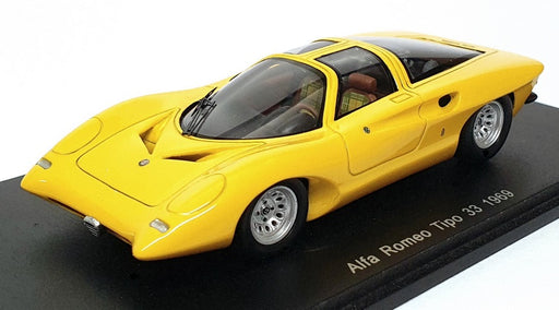 Spark 1/43 Scale Resin S0618 - 1969 Alfa Romeo Tipo 33 - Yellow