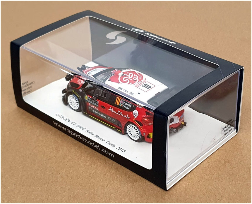 Spark 1/43 Scale S5960 - Citroen C3 #10 WRC Rally Monte Carlo 2018