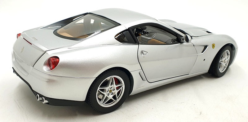 Hot Wheels 1/18 Scale Diecast DC9824V - Ferrari 599 GTB - Silver