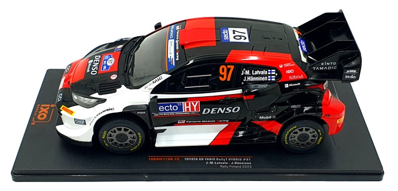 IXO Models 1/18 Scale 18RMC174B - Toyota GR Yaris Rally1 Hybrid Finland 2023 #97