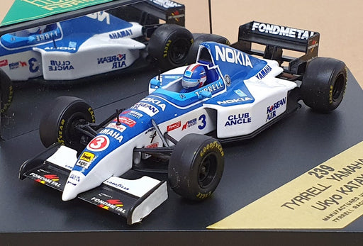 Onyx 1/43 Scale 239 - F1 Tyrrell Yamaha 023 #3 Ukyo Katayama - Blue/White