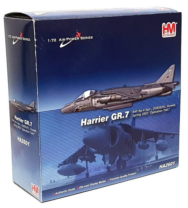 Harrier GR.7A 1/72 Die Cast Model - HA2650 No.1 Sqn., RAF, Afghanistan 2007  1:72 Scale Diecast Model by Hobby Master