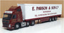 Corgi 1/50 Scale CC13506 Volvo FM Box Trailer E. Pawson & Son Ltd - Maroon/White