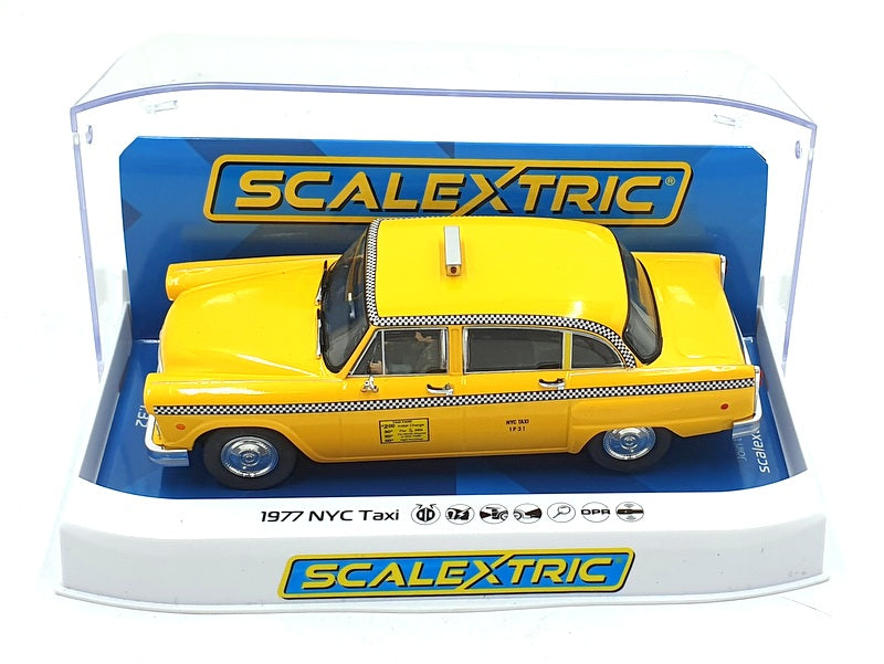 Scalextric 1/32 Scale Slot Car C4432 - 1977 NYC Taxi - Yellow