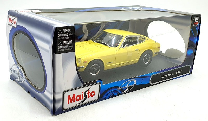 Maisto 1/18 Scale Diecast 31170 - 1971 Datsun 240Z - Yellow