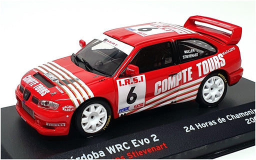 Altaya 1/43 Scale AT28423F - Seat Cordoba WRC Evo 2 #6 24h de Chamonix 2003