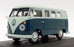 Vanguards 1/43 Scale VA08102 - VW Type 2 Camper - Sea Blue/Cumulous White