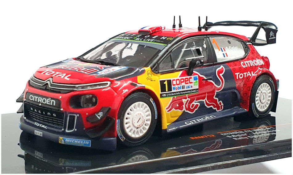 Ixo 1/43 Scale RAM712 - Citroen C3 WRC Rally Chile 2019 #1 Ogier/Ingrassia