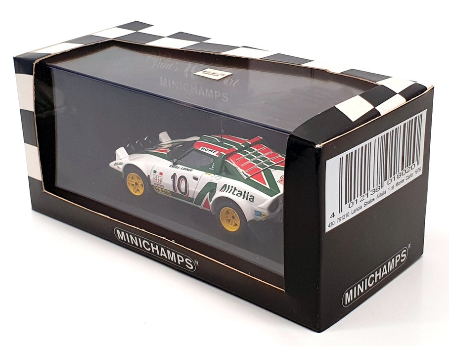 Minichamps 1/43 Scale 430 761210 - Lancia Stratos Alitalia 1st #10 M.Carlo 1976