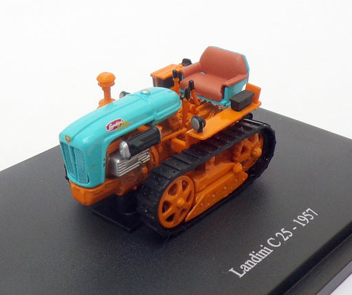 Hachette 1/43 Scale Model Tractor HT021 - 1957 Landini C25 - Blue/Orange