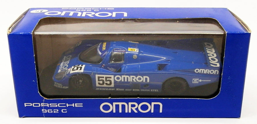 Onyx 1/43 Scale Model 49 - Porsche 962 C Racing Car Omron - Blue