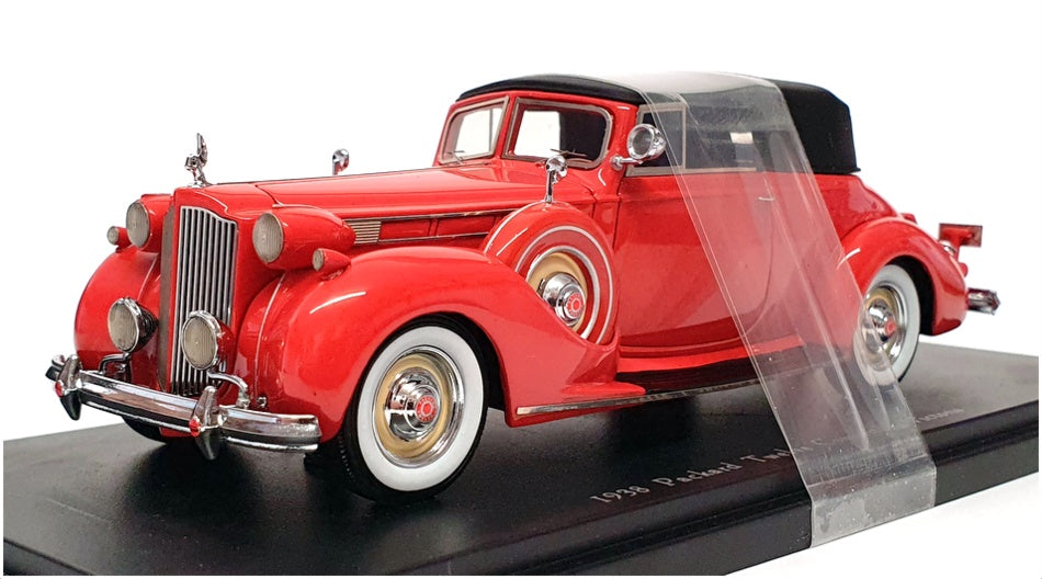 Automodello 1/43 Scale AM-PAC-38V-ME-CR - 1938 Packard Twelve Conv - Chinese Red