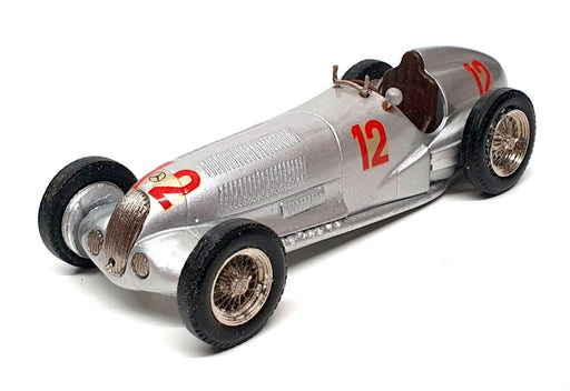 Metal 43 1/43 Scale MT012 - Mercedes Benz Race Car #12 - Silver