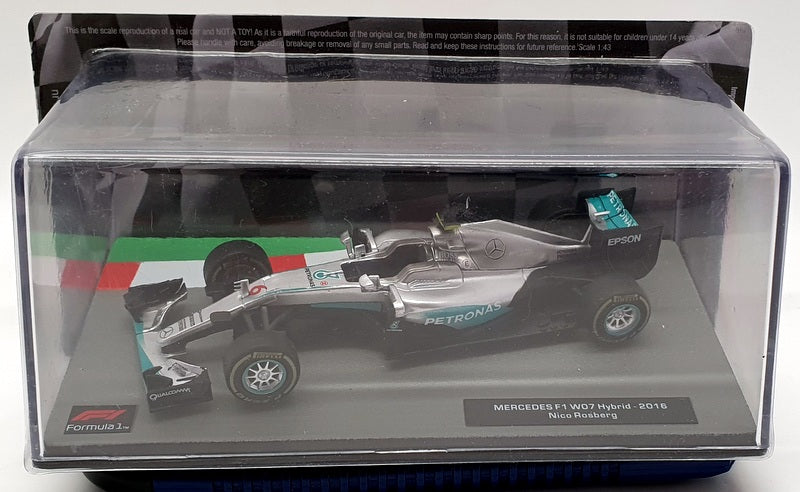 Altaya 1/43 Scale Model Car Al2603 - 2016 Mercedes F1 W07 Hybrid Nico Rosberg