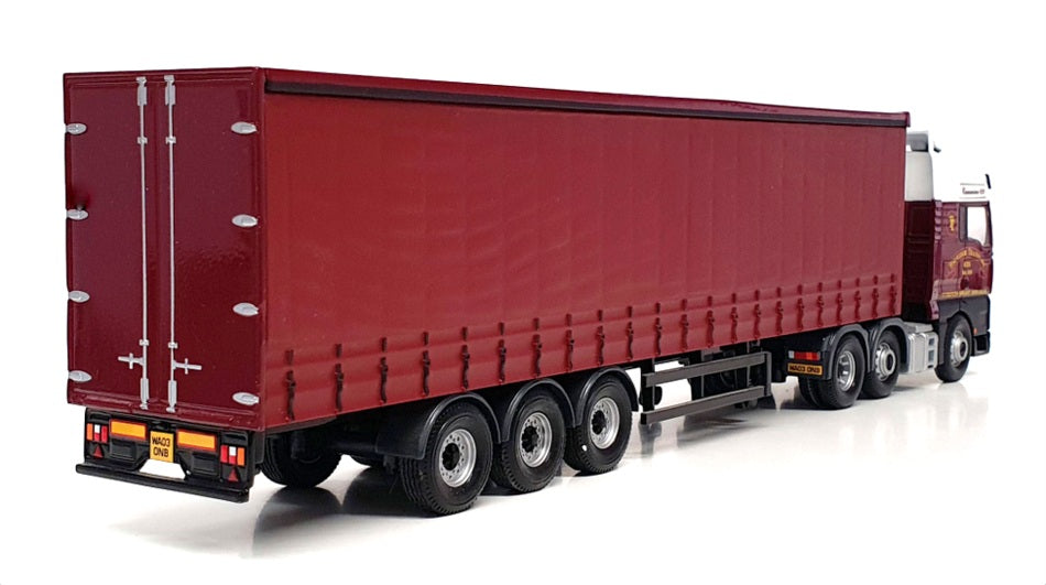 Corgi 1/50 Scale CC13402 - ERF ECT Curtainside Truck Torridge Ltd - Maroon