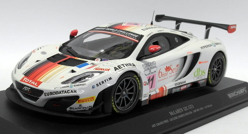 Minichamps 1/18 Scale Diecast - 151 131311 McLaren 12C GT3 ART GP 24H Spa 2013