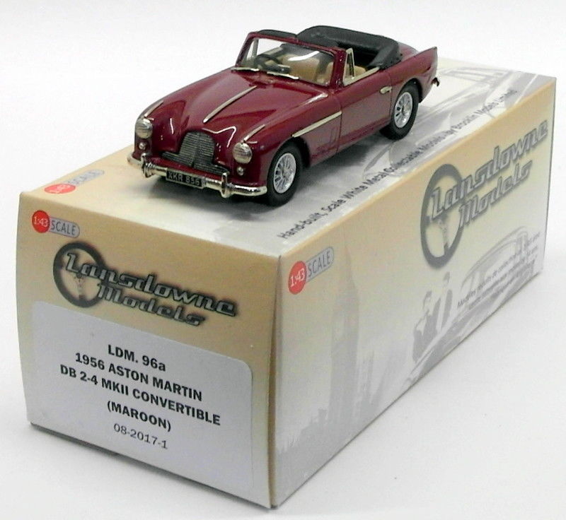 Lansdowne Models 1/43 Scale Model Car LDM96A - 1956 Aston Martin DB2-4 Mk2 Conv