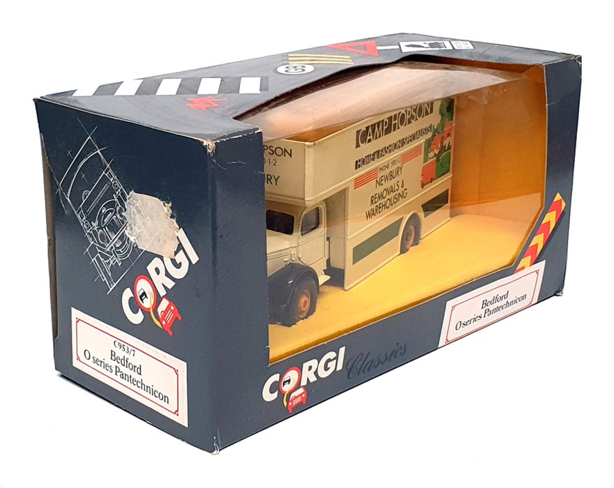 Corgi 1/50 Scale C953/7 - Bedford O Series Pantechnicon "Camp Hopson" - Cream