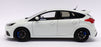 Autoart 1/18 Scale Model Car 72951 - 2016 Ford Focus RS - Frozen White