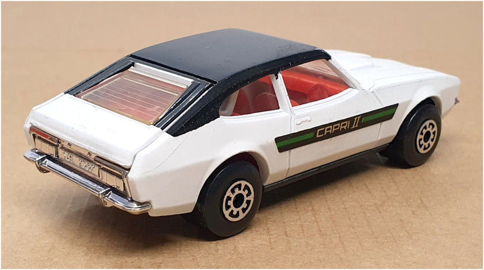 Matchbox Appx 10cm Long Diecast K-59 - Ford Capri MkII - White/Black