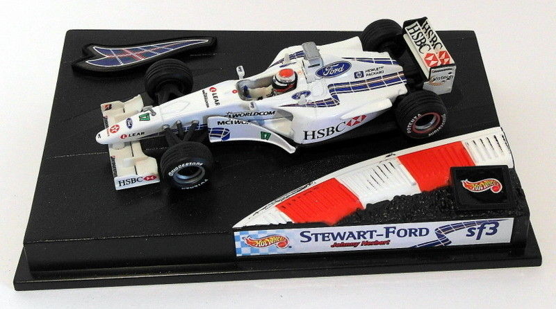 Hot Wheels 1/43 Scale 24624 - Stewart F1 Car - Johnny Herbert