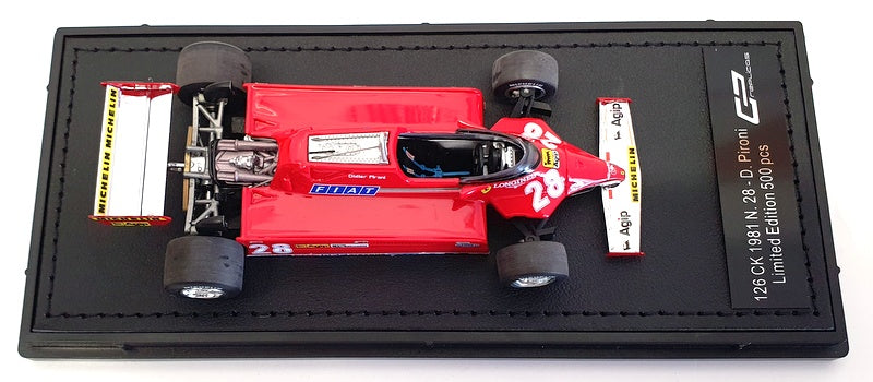 GP Replicas 1/43 Scale Model Car GP43-13A - 1981 Ferrari 126 CK #28 D.Pironi